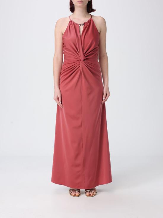 26SS H 꾸뛰르 롱 원피스 HV38624647 MOGANO Mahogany