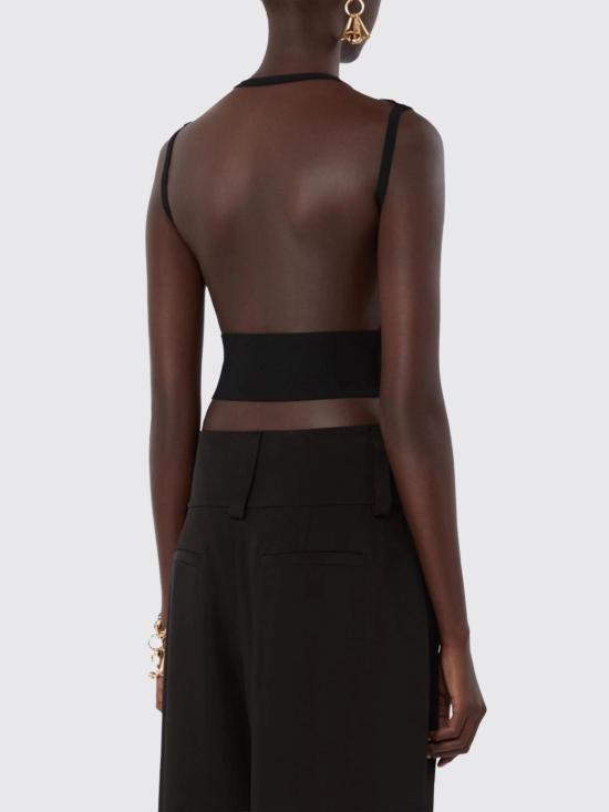 26SS 스포트막스 민소매 티셔츠 2612361093600 004 Black - SPORTMAX