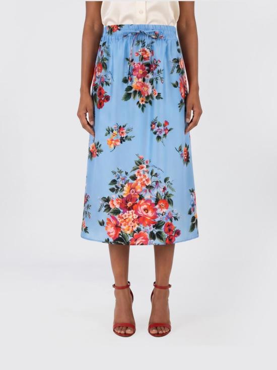 26SS 돌체앤가바나 플라워 부케 미디 스커트 F4DCGTIS11I HC5ZO Multicolor