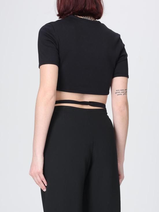 26SS 쿠레쥬 반팔 티셔츠 226JTS256JS0203 9999 Black - COURREGES