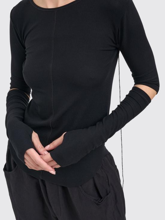 26SS 안드레아 야코브 긴팔 티셔츠 26WTIB44 09 Black - ANDREA YA'AQOV