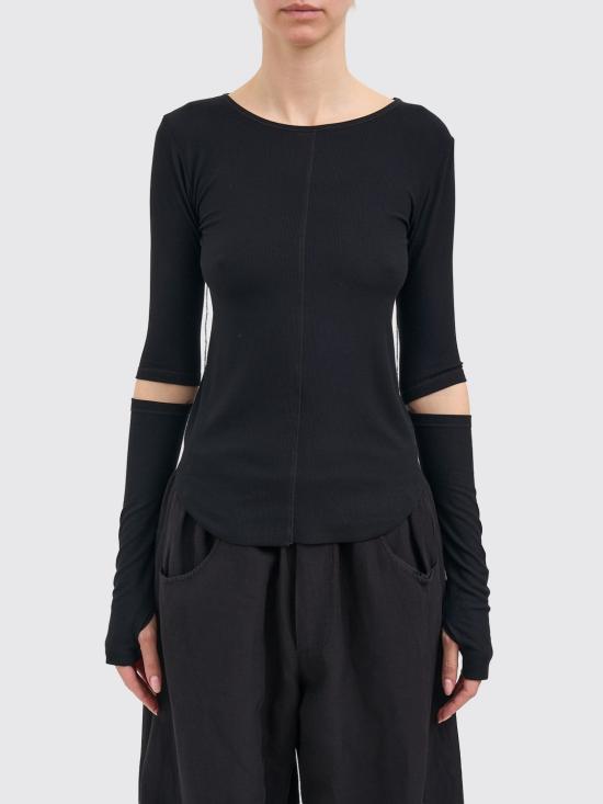 26SS 안드레아 야코브 긴팔 티셔츠 26WTIB44 09 Black