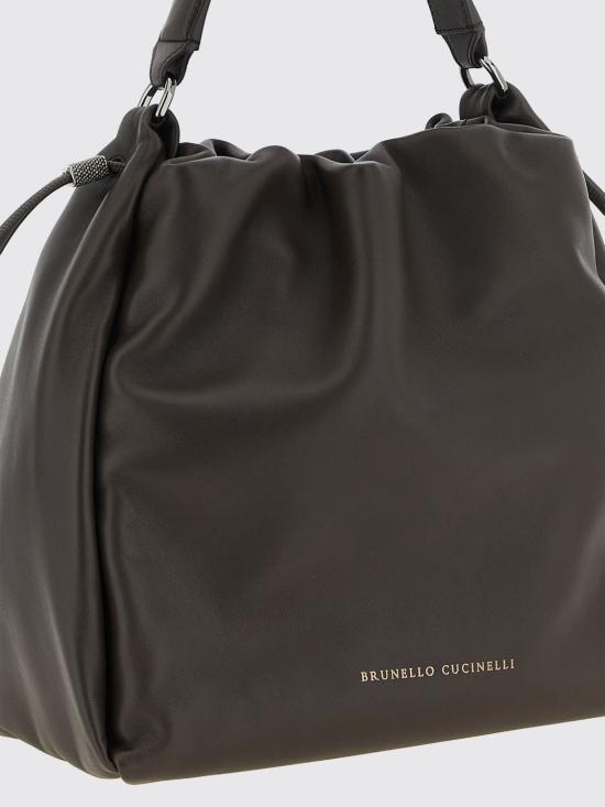 26SS 브루넬로 쿠치넬리 소프트 가죽 멜로우 버킷 백 MBGPD3611 C8279 Brown - BRUNELLO CUCINELLI