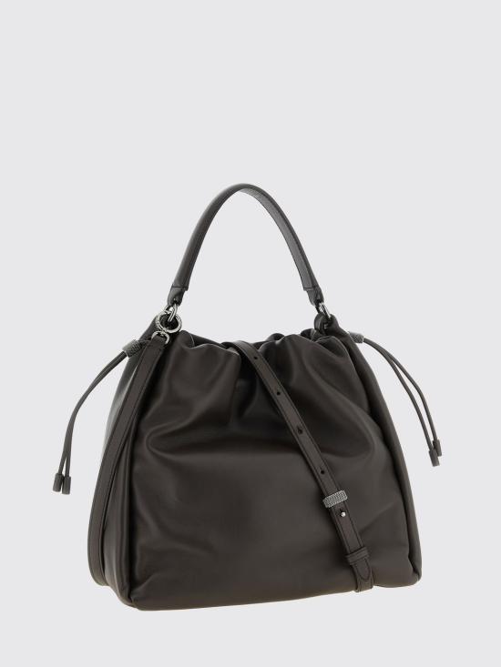 26SS 브루넬로 쿠치넬리 소프트 가죽 멜로우 버킷 백 MBGPD3611 C8279 Brown - BRUNELLO CUCINELLI