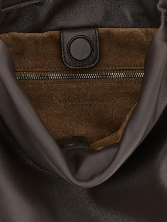 26SS 브루넬로 쿠치넬리 소프트 가죽 멜로우 버킷 백 MBGPD3611 C8279 Brown - BRUNELLO CUCINELLI