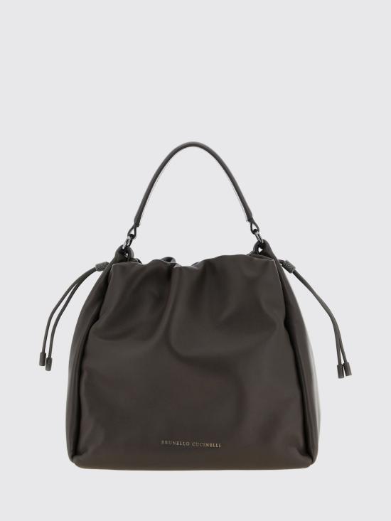 26SS 브루넬로 쿠치넬리 소프트 가죽 멜로우 버킷 백 MBGPD3611 C8279 Brown