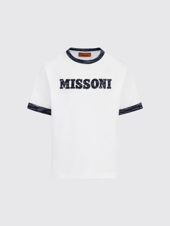 26SS [키즈] 미소니 티셔츠 MY8Q21Z3672 100BL White