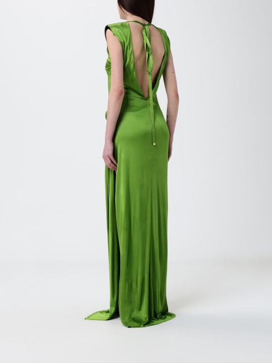 26SS 엘리자베타프랜치 롱 원피스 ABR2461E2 EV3 Green - ELISABETTA FRANCHI