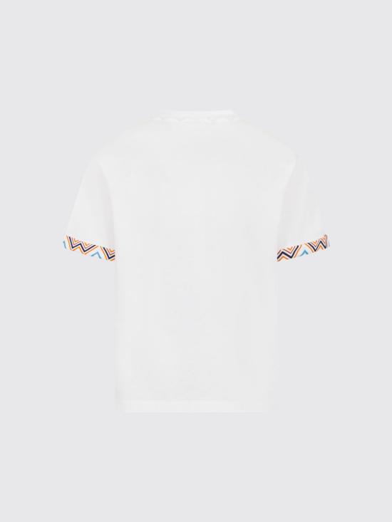 26SS [키즈] 미소니 티셔츠 MY8P11Z3672 100MC White - MISSONI