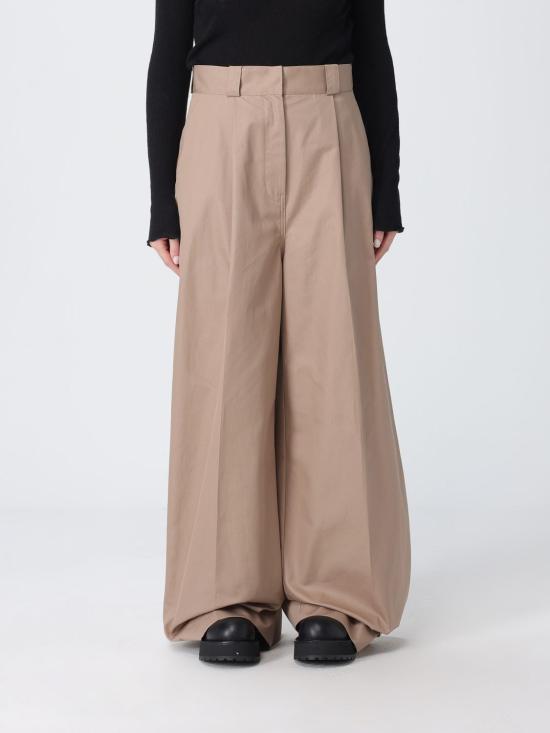 26SS 발렌시아가 하이웨스트 플리츠 팬츠 872311TKP07 9577 Beige