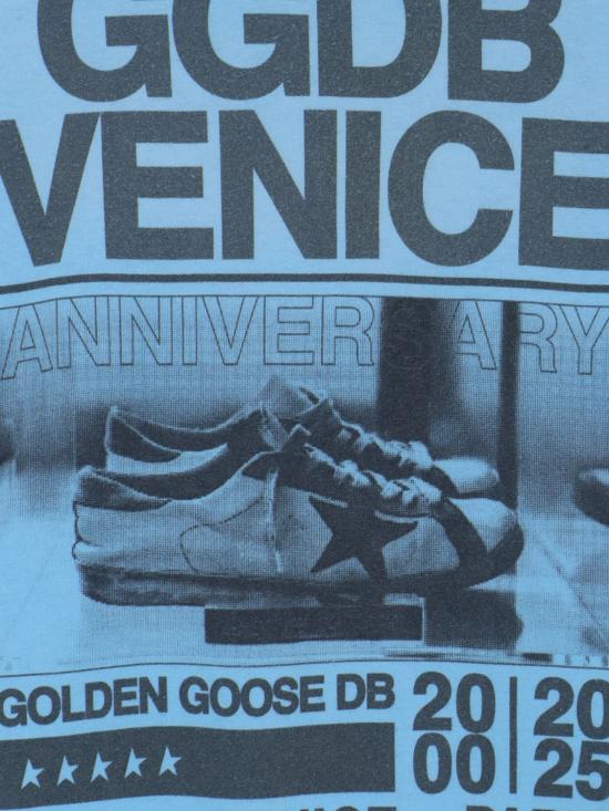 26SS 골든구스 반팔 티셔츠 GMP01220P002368 50977 Gnawed Blue - GOLDEN GOOSE