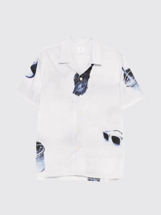 26SS 폴 스미스 반팔 셔츠 M2R695UV22653 74 Grey - PAUL SMITH