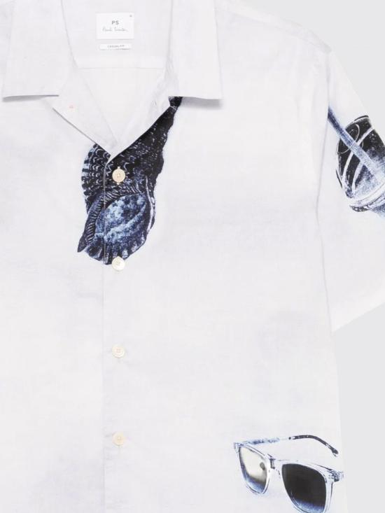 26SS 폴 스미스 반팔 셔츠 M2R695UV22653 74 Grey - PAUL SMITH