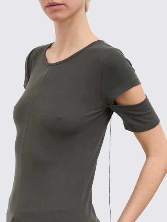 26SS 안드레아 야코브 반팔 티셔츠 26WTIB43 01 Brown - ANDREA YA'AQOV