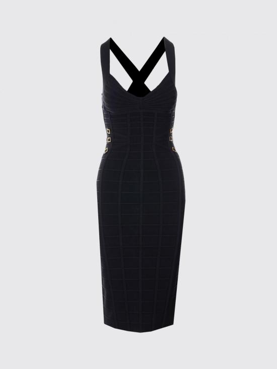 26SS 엘리자베타프랜치 미디 원피스 AM24D62E2 110 Black - ELISABETTA FRANCHI