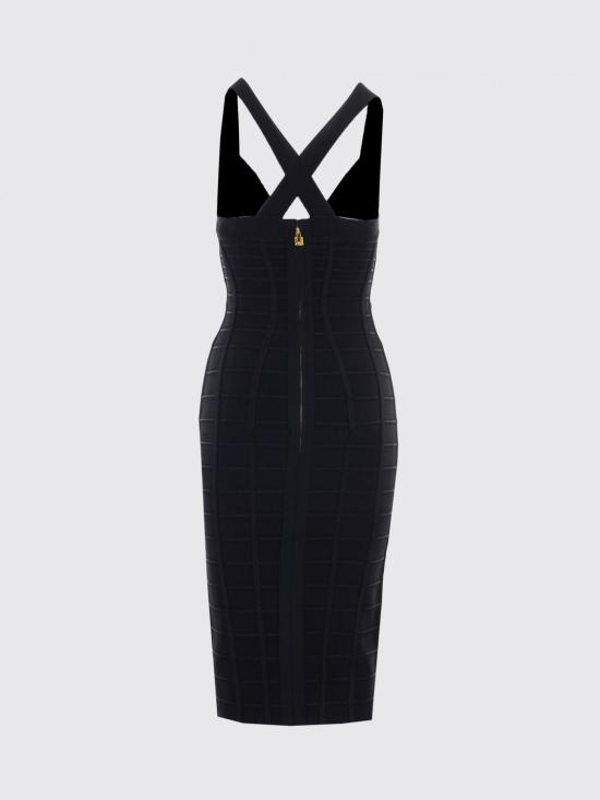 26SS 엘리자베타프랜치 미디 원피스 AM24D62E2 110 Black - ELISABETTA FRANCHI