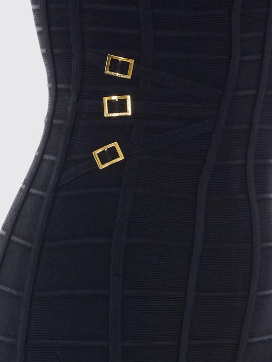 26SS 엘리자베타프랜치 미디 원피스 AM24D62E2 110 Black - ELISABETTA FRANCHI