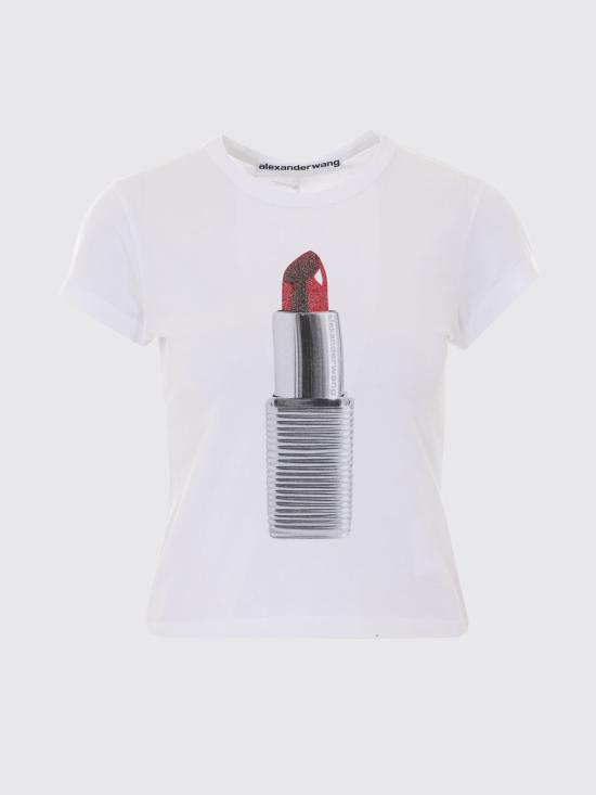 26SS 알렉산더 왕 반팔 티셔츠 1CC2261295 110B White - ALEXANDER WANG