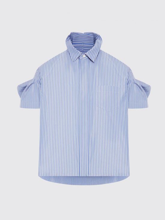 26SS 사카이 셔츠 2608395 421 Blue - SACAI