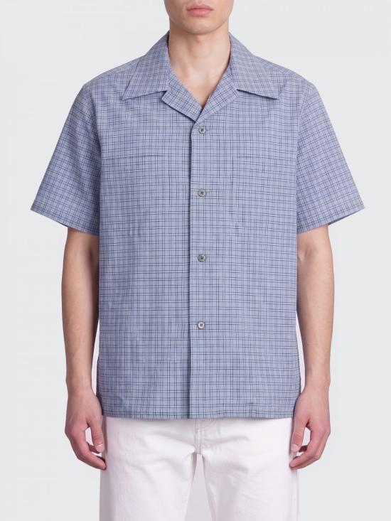 26SS 마르지엘라 반팔 셔츠 S50DR0013M35726 482F Gnawed Blue