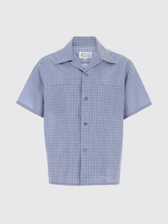 26SS 마르지엘라 반팔 셔츠 S50DR0013M35726 482F Gnawed Blue - MAISON MARGIELA