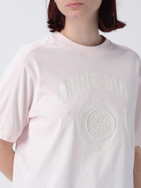 26SS 애니빙 반팔 티셔츠 A0812505 PKI1 Pink - ANINE BING