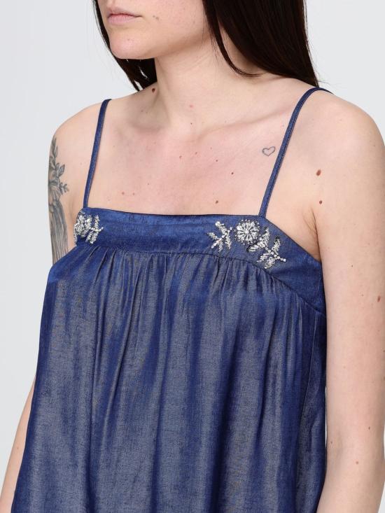 26SS 리우조 민소매 티셔츠 UA6288D4894 77000 Denim - LIU JO