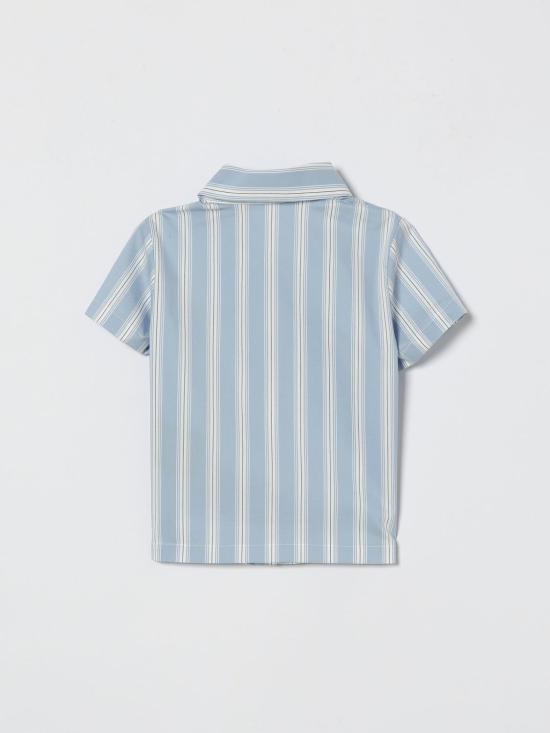 26SS [키즈] 발망 셔츠 BY5511P0592 685BC Sky Blue - BALMAIN