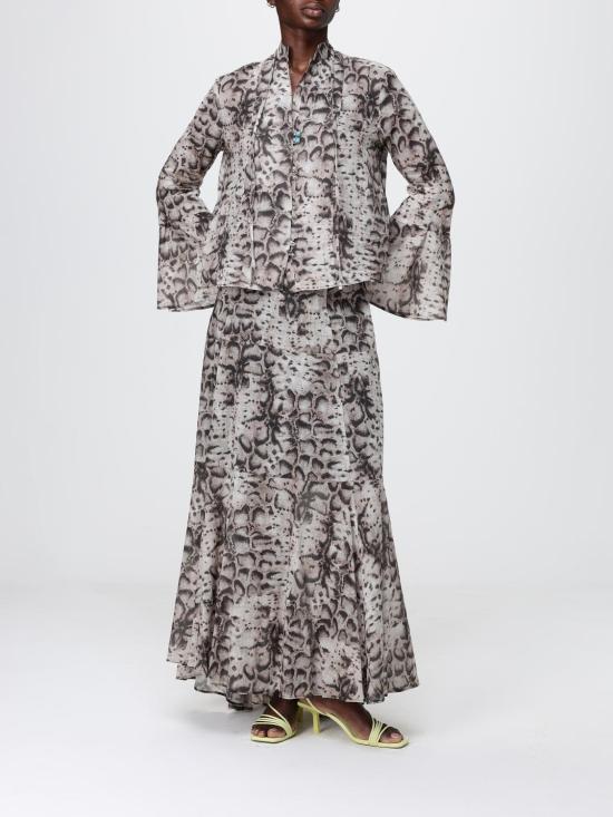 26SS 핑코 롱 스커트 106904A3AP CZ9 Beige - PINKO