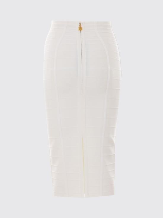 26SS 엘리자베타프랜치 미디 스커트 GK30D62E2 360 White - ELISABETTA FRANCHI