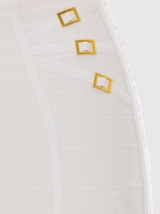 26SS 엘리자베타프랜치 미디 스커트 GK30D62E2 360 White - ELISABETTA FRANCHI