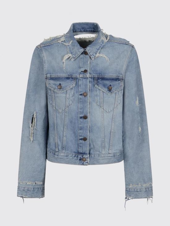 26SS 아크네 스튜디오 디스트레스드 데님 자켓 A90714 228 Denim - ACNE STUDIOS