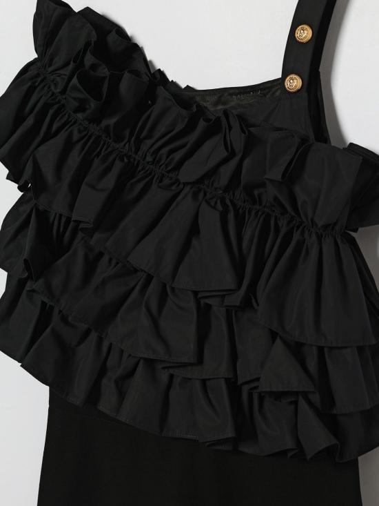 26SS [키즈] 발망 원피스 BY1D42J0371 930NE Black - BALMAIN