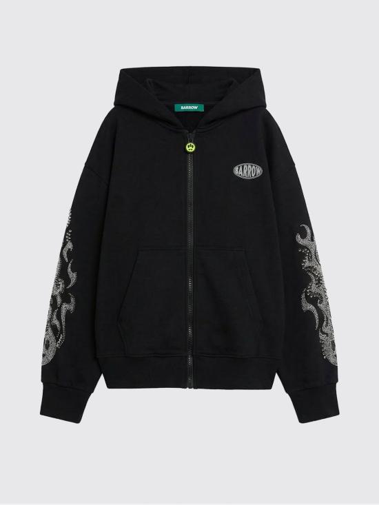 26SS 바로우 후드 티셔츠 S6BWUAZH089 110 Black - BARROW