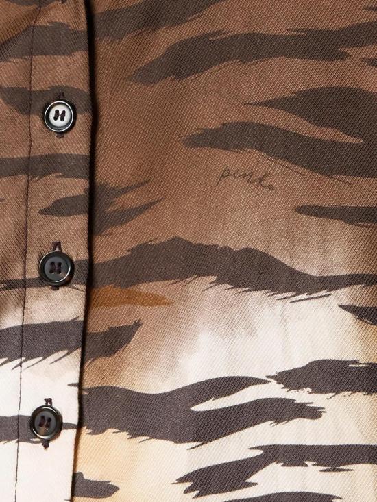 26SS 핑코 셔츠 106547A37R ZC8 Brown - PINKO