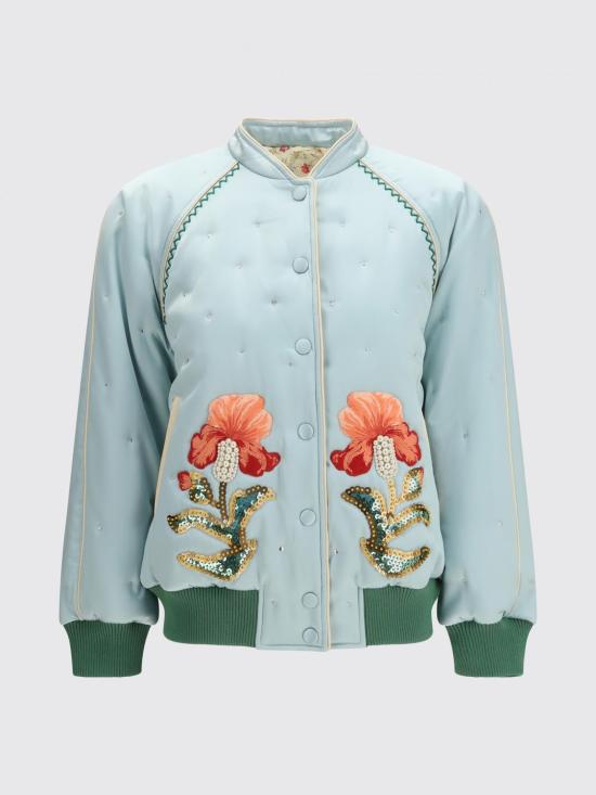 26SS 발렌티노 가라바니 봄버 자켓 8B3CI1758M6 9VC Gnawed Blue - VALENTINO GARAVANI