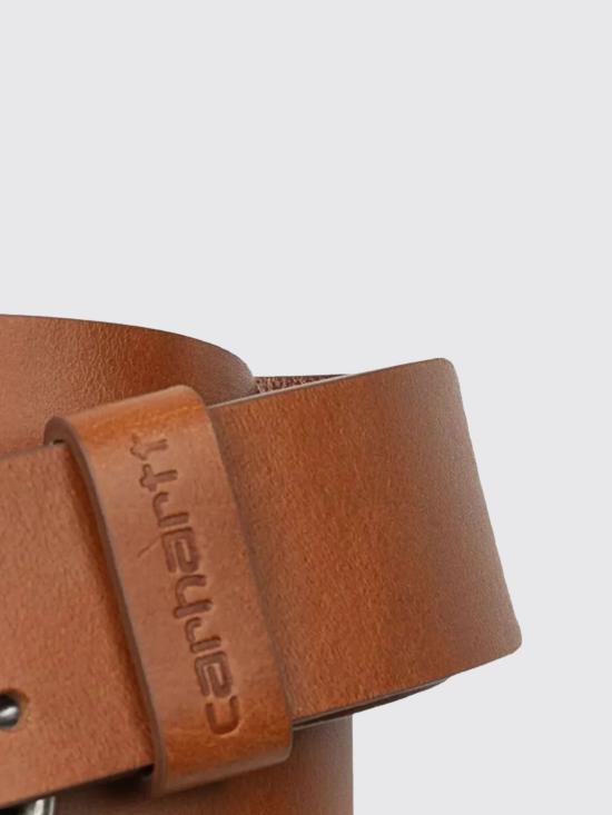 26SS 칼하트 WIP 가죽 벨트 I036105 14EXX Brown - CARHARTT WIP