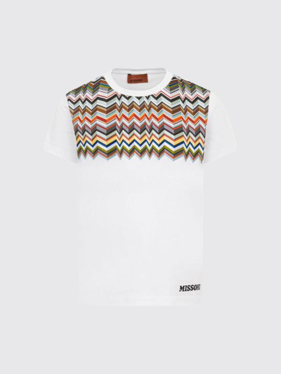 26SS [키즈] 미소니 티셔츠 MY8Q11Z3672 100MC White