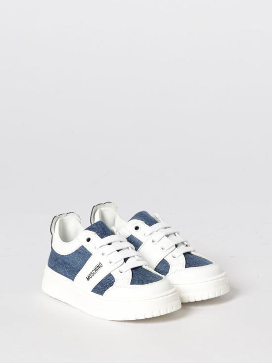 26SS [키즈] 모스키노 스니커즈 83092 1 White - MOSCHINO