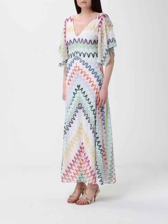 26SS 미소니 롱 원피스 DS26SG3KBR015I S30G5 White - MISSONI