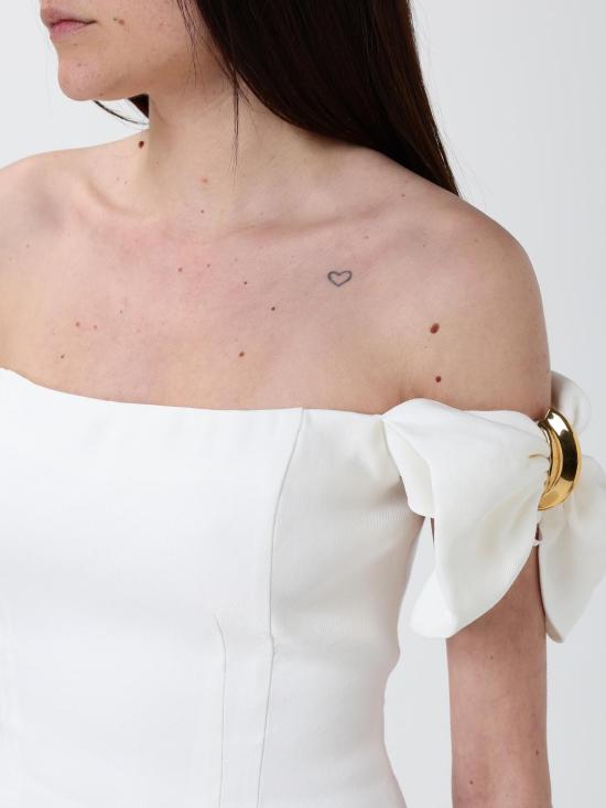 26SS 엘리자베타프랜치 미디 원피스 AB96862E2 360 Ivory - ELISABETTA FRANCHI