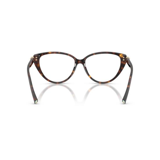 26SS 티파니앤코 안경 호피무늬 프레임과 금색 장식이 돋보이는 캣아이 - TIFFANY & CO