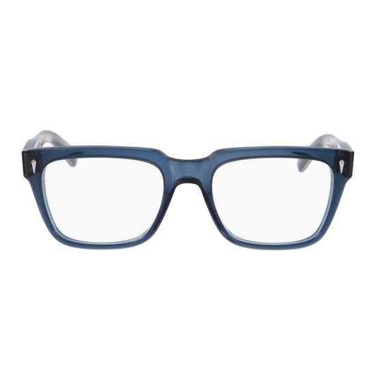  카돌 안경 프리미엄 13-53 직사각형 프레임 (반투명 딥 블루 마감)