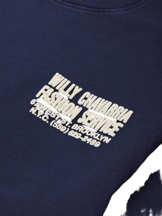 26SS 윌리 차바리아 반팔 티셔츠 WCJSY0180014 Blue - WILLY CHAVARRIA