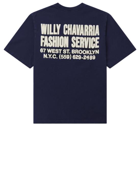 26SS 윌리 차바리아 반팔 티셔츠 WCJSY0180014 Blue - WILLY CHAVARRIA