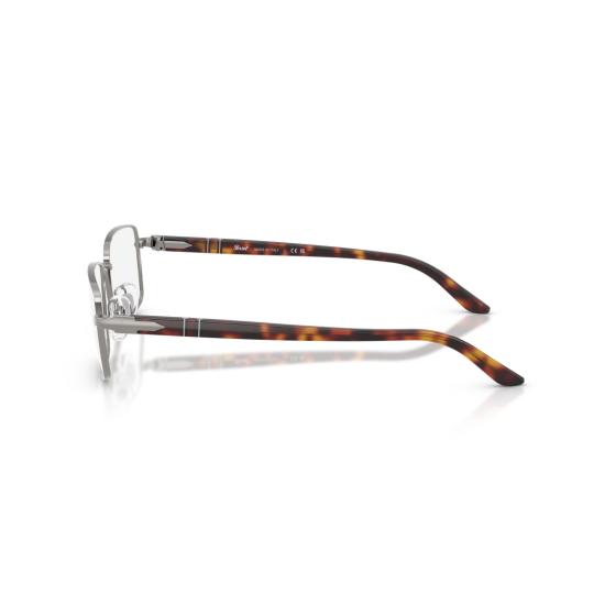 26SS 페르솔 안경 호피무늬 장식이 있는 직사각형 금속 프레임 안경 - PERSOL