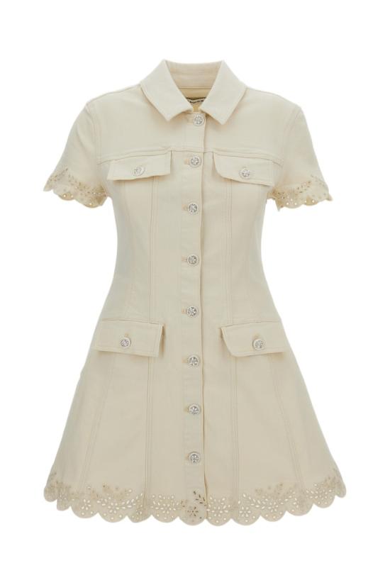 26SS 셀프 포트레이트 숏 원피스 SS26824SCCREAM Neutrals