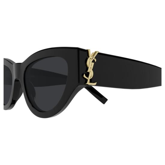 25FW 생로랑 선글라스 볼드한 아세테이트 프레임과 시그니처 로고가 돋보이는 캣아이 - SAINT LAURENT