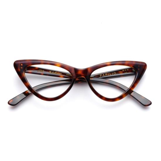  카돌 안경 파필리오 캣아이 호피무늬 , 대담한 레트로 디자인