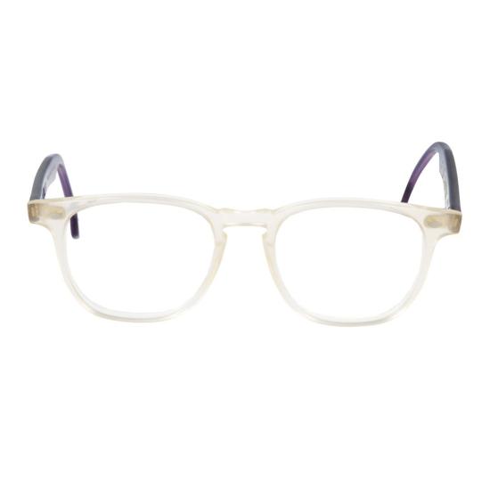  카돌 안경 캠브리지 반투명 무광 프레임 안경, 강렬한 보라색 템플